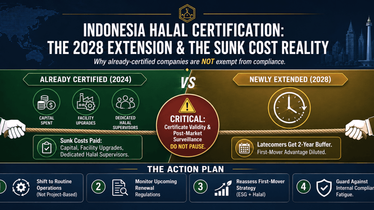 The 'Sunk Cost' of BPJPH-Certified Companies and the 2028 Extension: A Compliance Marathon Without Exemption